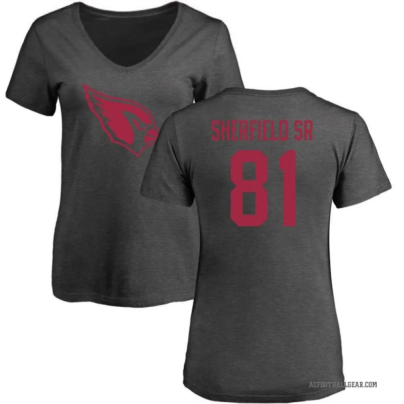 Trent Sherfield Sr. Women's Ash Arizona Cardinals One Color T-Shirt -