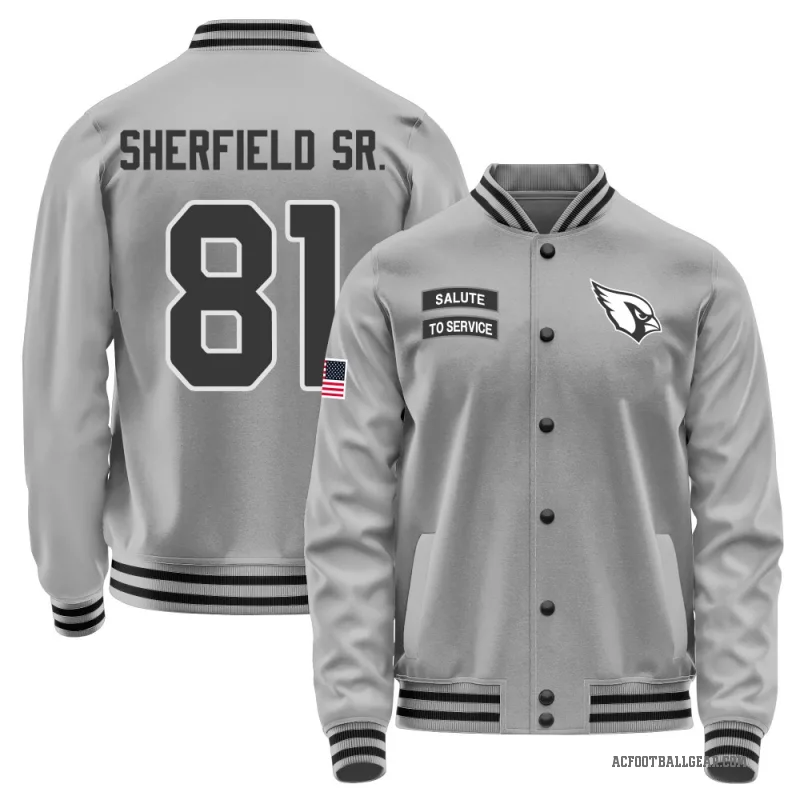 Trent Sherfield Sr. Youth Gray Arizona Cardinals Salute to Service Performance Jacket