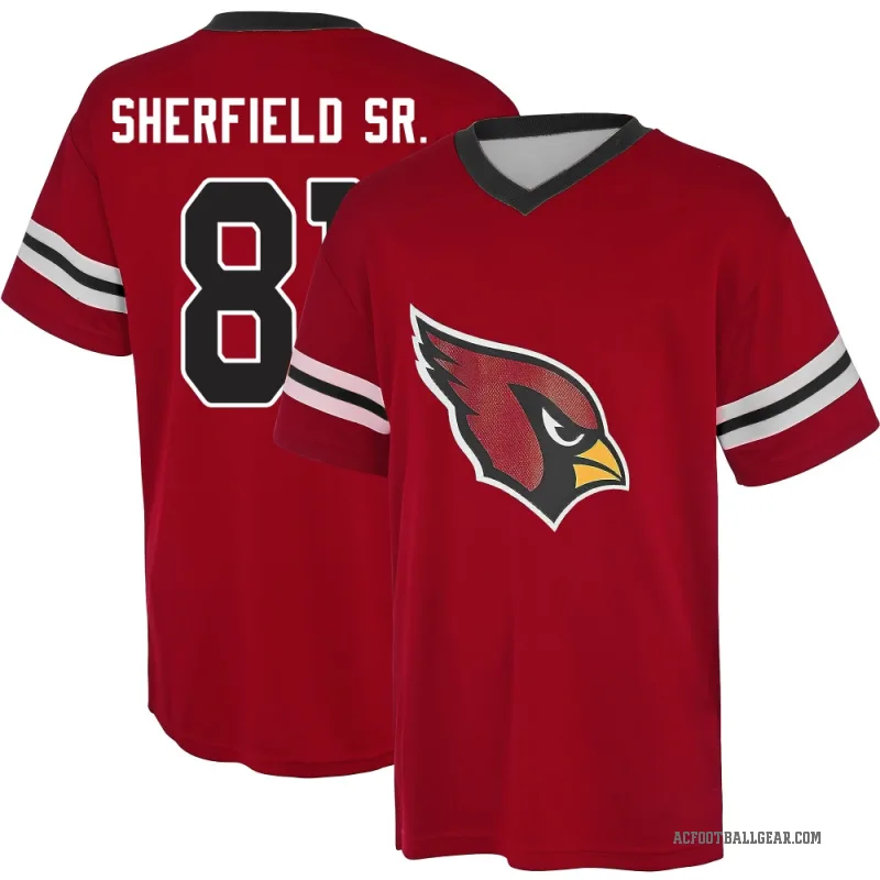 Trent Sherfield Sr. Youth Red Arizona Cardinals Game Day V-Neck T-Shirt