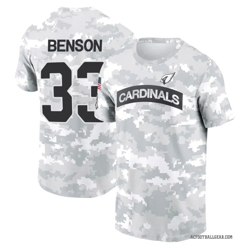 Trey Benson Men's Camo Arizona Cardinals Arctic 2024 Salute to Service Performance T-Shirt