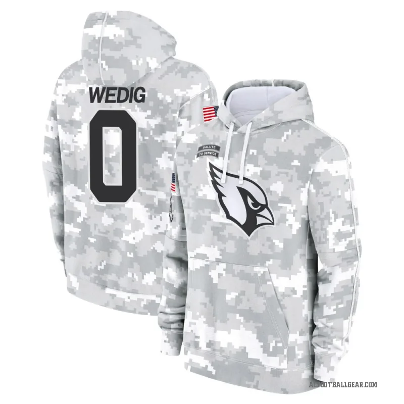 Trey Wedig Men's Camo Arizona Cardinals Arctic 2024 Salute to Service Club Fleece Pullover Hoodie