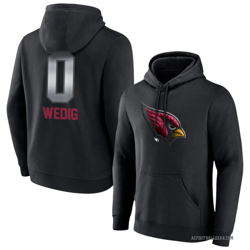 Trey Wedig Youth Black Arizona Cardinals Midnight Mascot Pullover Hoodie