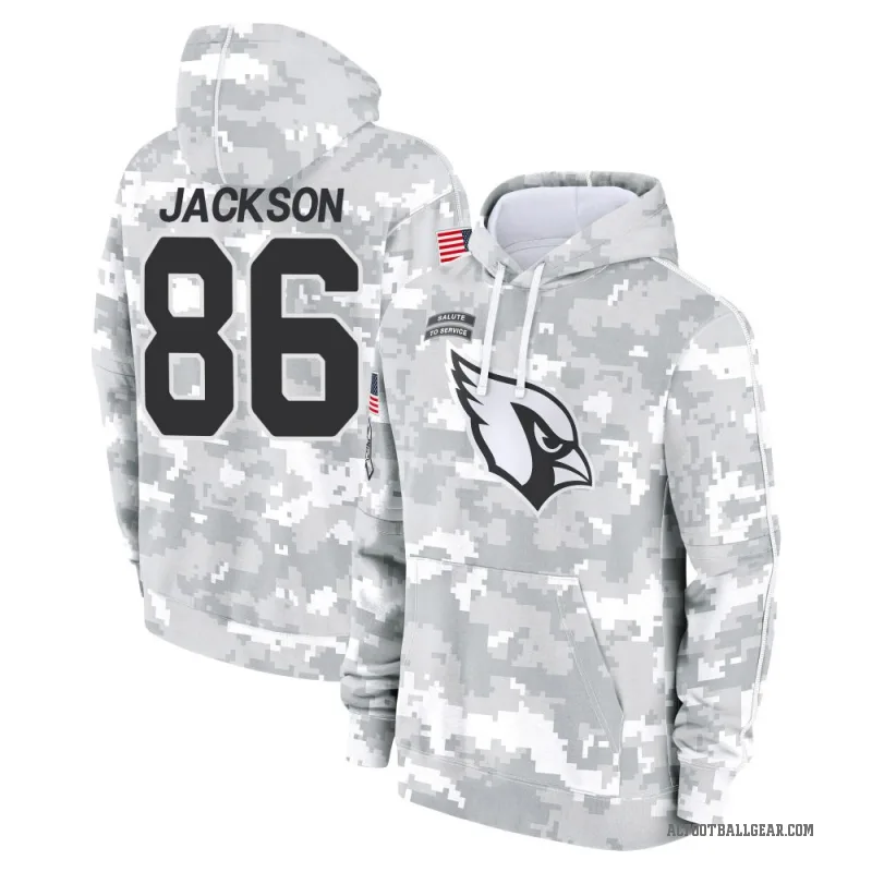 Trishton Jackson Men's Camo Arizona Cardinals Arctic 2024 Salute to Service Club Fleece Pullover Hoodie