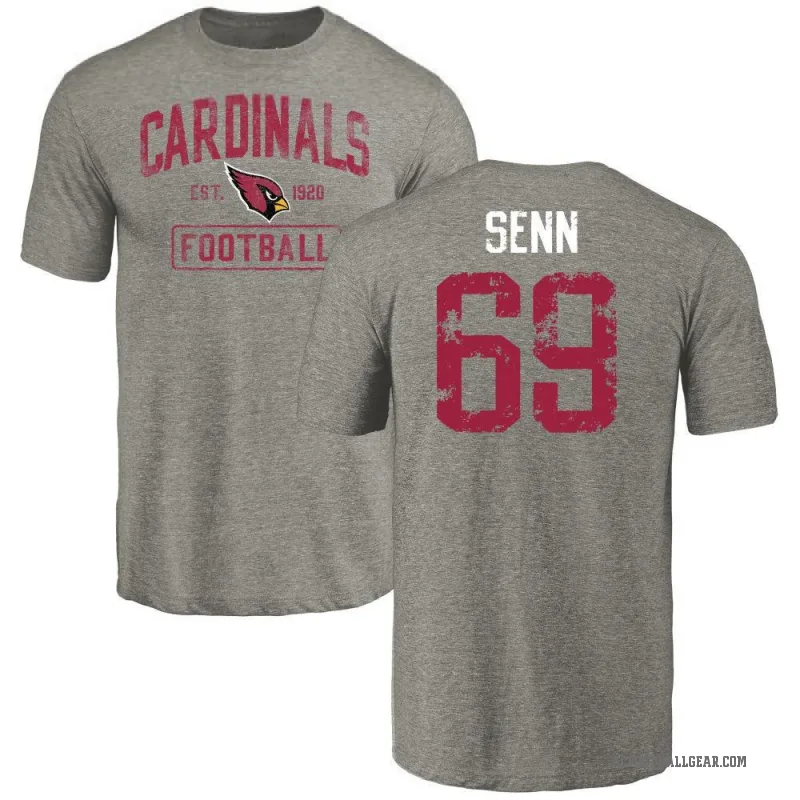 Valentin Senn Men's Gray Arizona Cardinals Distressed T-Shirt
