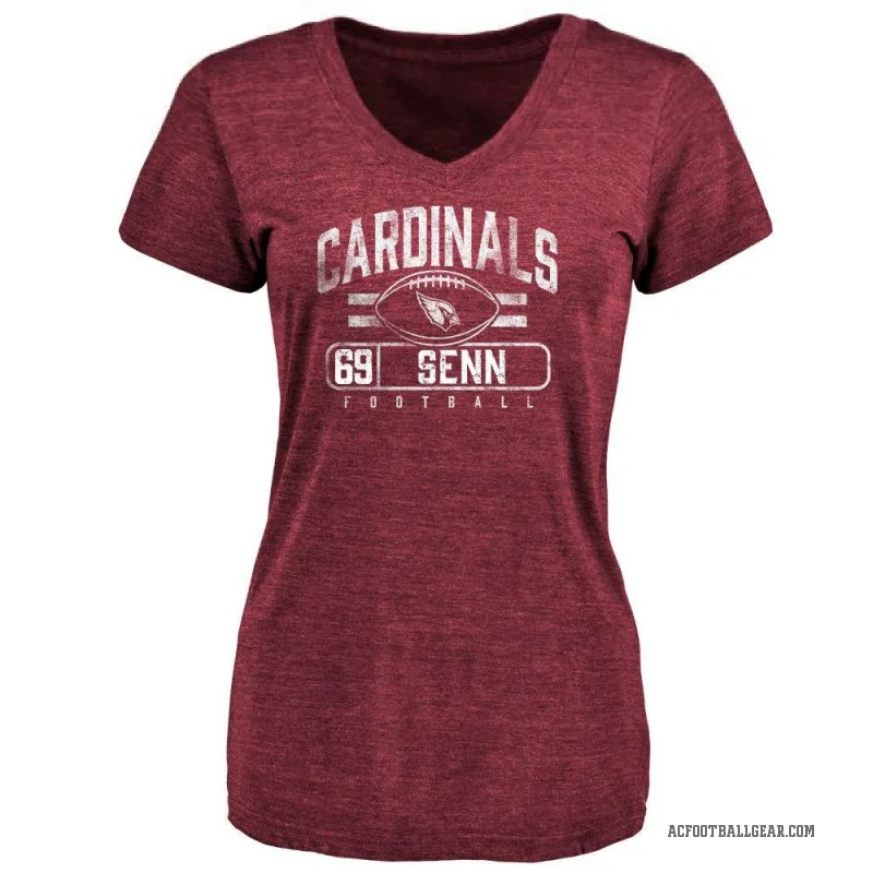 Valentin Senn Women's Arizona Cardinals Flanker T-Shirt - Maroon