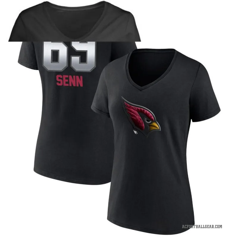 Valentin Senn Women's Black Arizona Cardinals Midnight Mascot T-Shirt -
