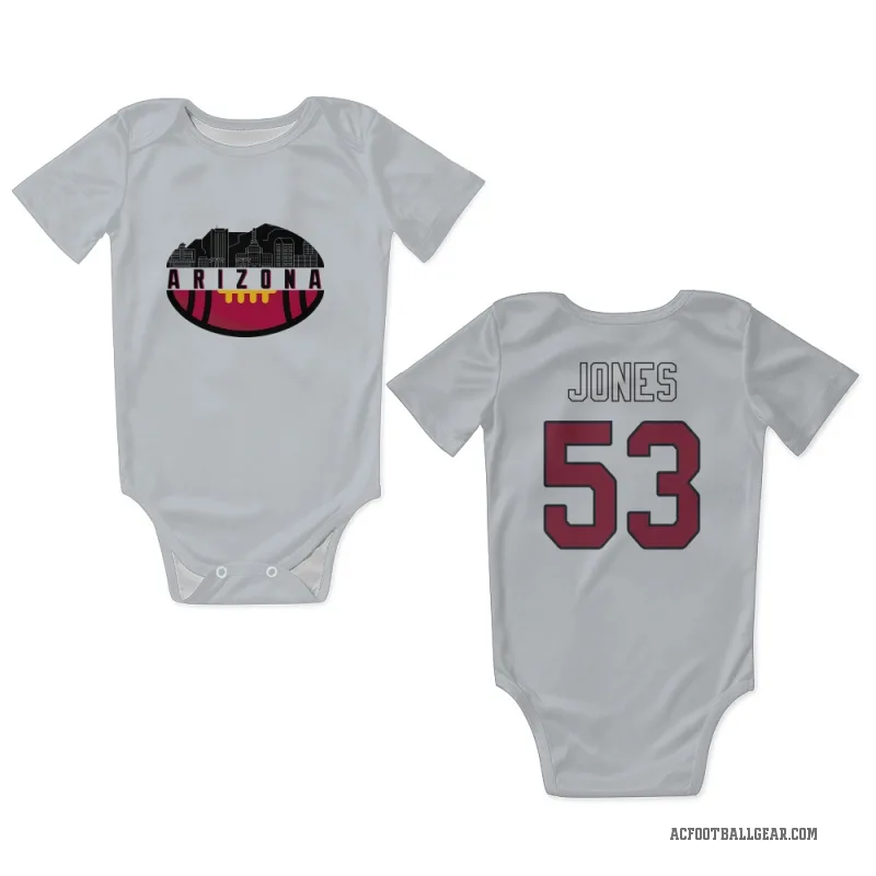 Vi Jones  White Arizona Cardinals  Newborn & Infant Bodysuit