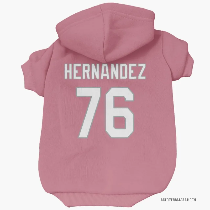 Will Hernandez  Pink Arizona Cardinals  Cat & Dog Pet Hoodie