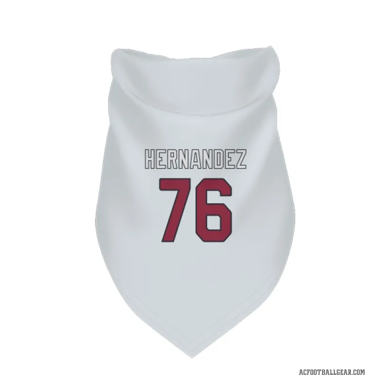 Will Hernandez  White Arizona Cardinals  Cat & Dog Pet Bandana