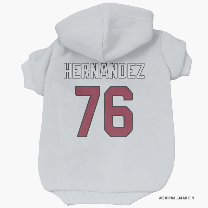 Will Hernandez  White Arizona Cardinals  Cat & Dog Pet Hoodie