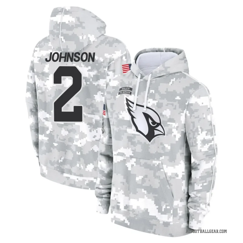 Will Johnson Men's Camo Arizona Cardinals Arctic 2024 Salute to Service Club Fleece Pullover Hoodie