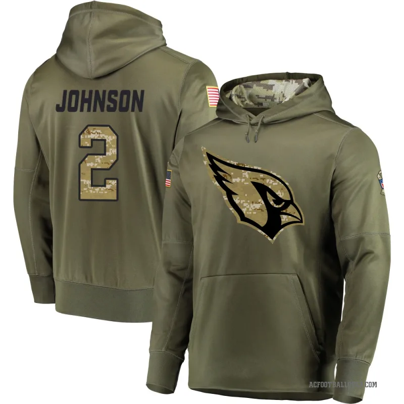 Will Johnson Men's Olive Arizona Cardinals Salute to Service Pullover Hoodie