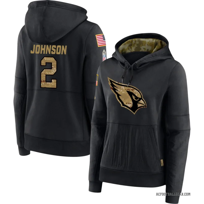 Will Johnson Women's Black Arizona Cardinals 2020 Salute to Service Sideline Performance Pullover Hoodie