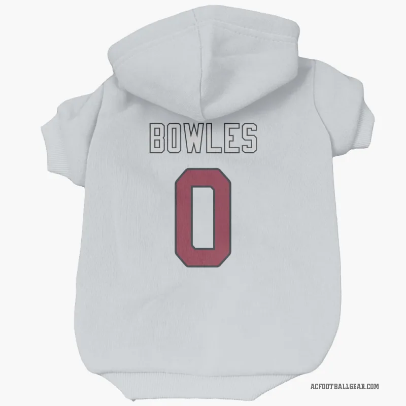 Wyatt Bowles  White Arizona Cardinals  Cat & Dog Pet Hoodie