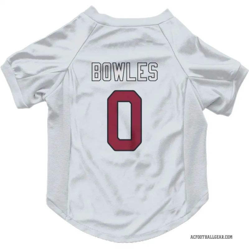 Wyatt Bowles  White Arizona Cardinals  Cat & Dog Pet Jersey