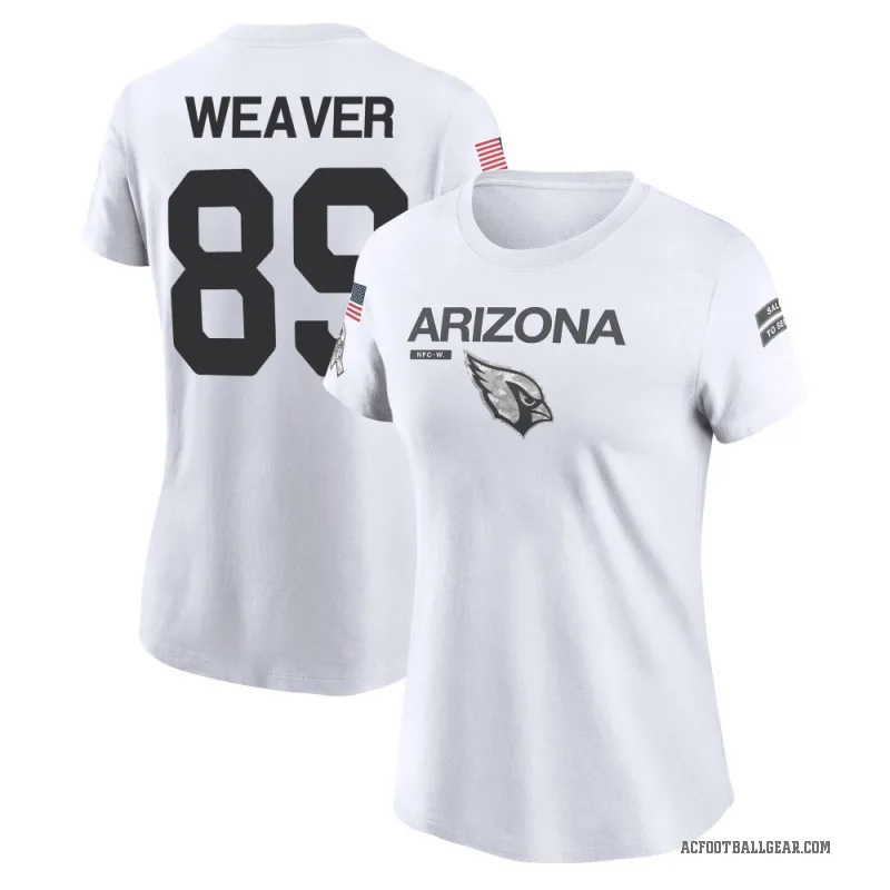 Xavier Weaver Women's White Arizona Cardinals 2024 Salute to Service Performance T-Shirt