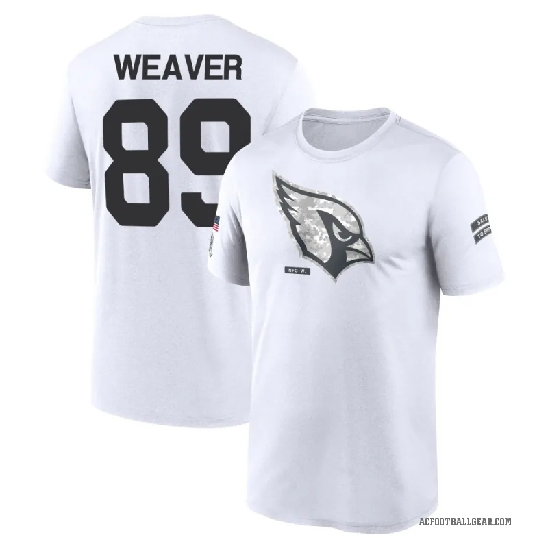 Xavier Weaver Youth White Arizona Cardinals 2024 Salute to Service Performance T-Shirt