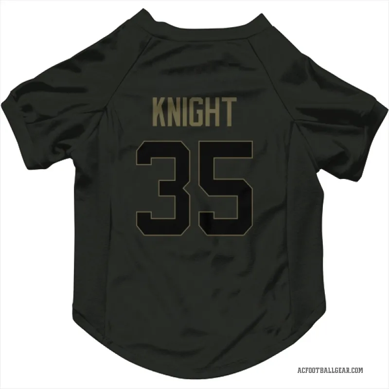 Zonovan Knight  Black Arizona Cardinals  Service Cat & Dog Pet Jersey