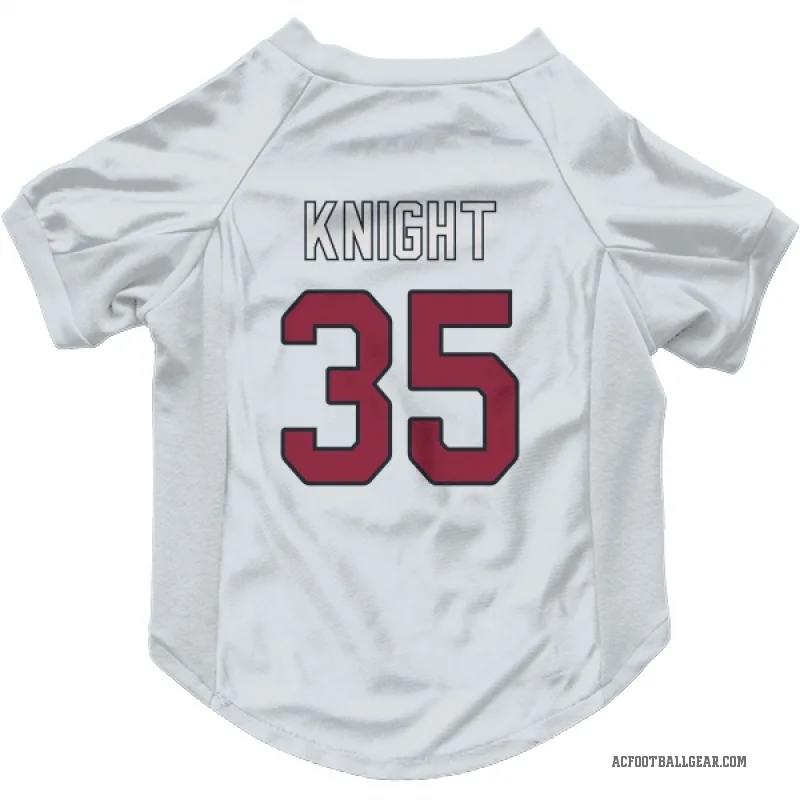Zonovan Knight  White Arizona Cardinals  Cat & Dog Pet Jersey
